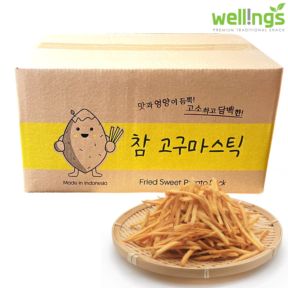 고구마스틱 2.5kg 업소용 대용량 벌크 과자 주전부리 휴게소 간식 술안주 : 웰링스
