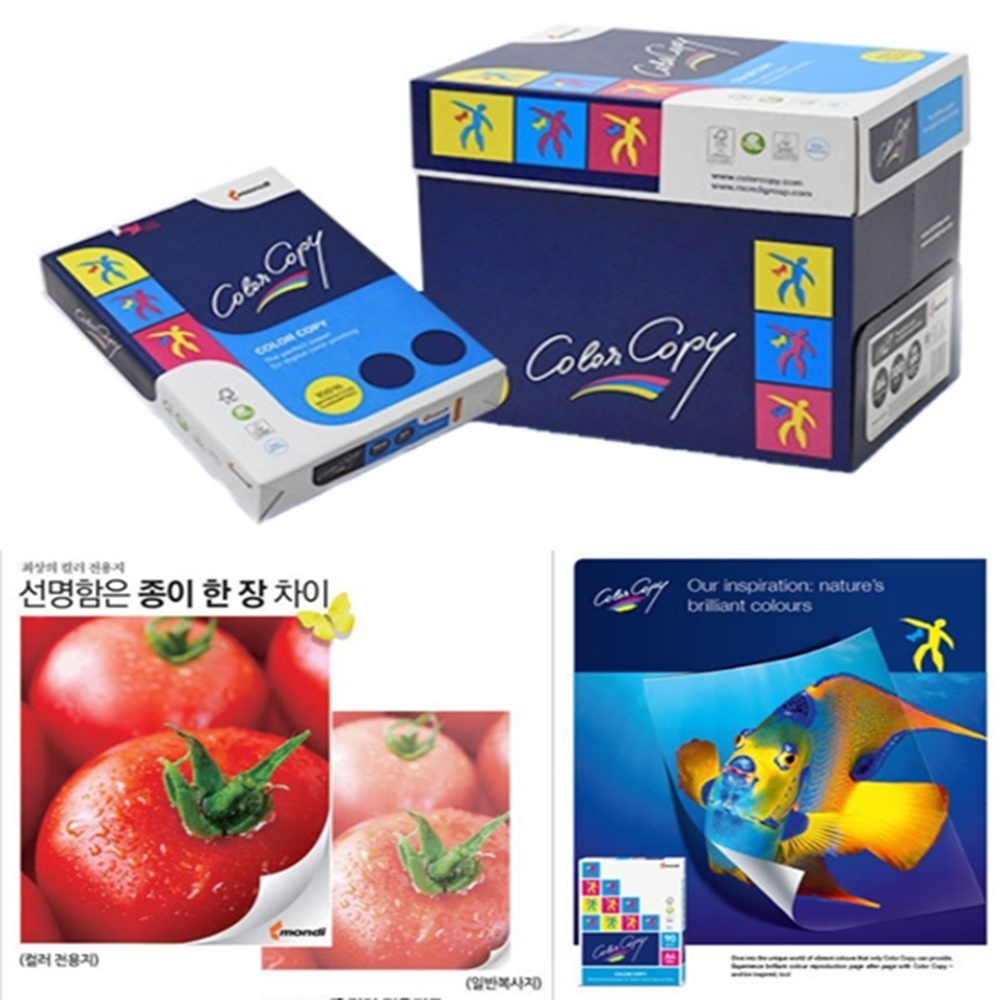 A3백색칼라용지 레이져인쇄지 선명한복사지 프린터종이하드카피 500장x5팩 : 트라이앵글프로덕츠