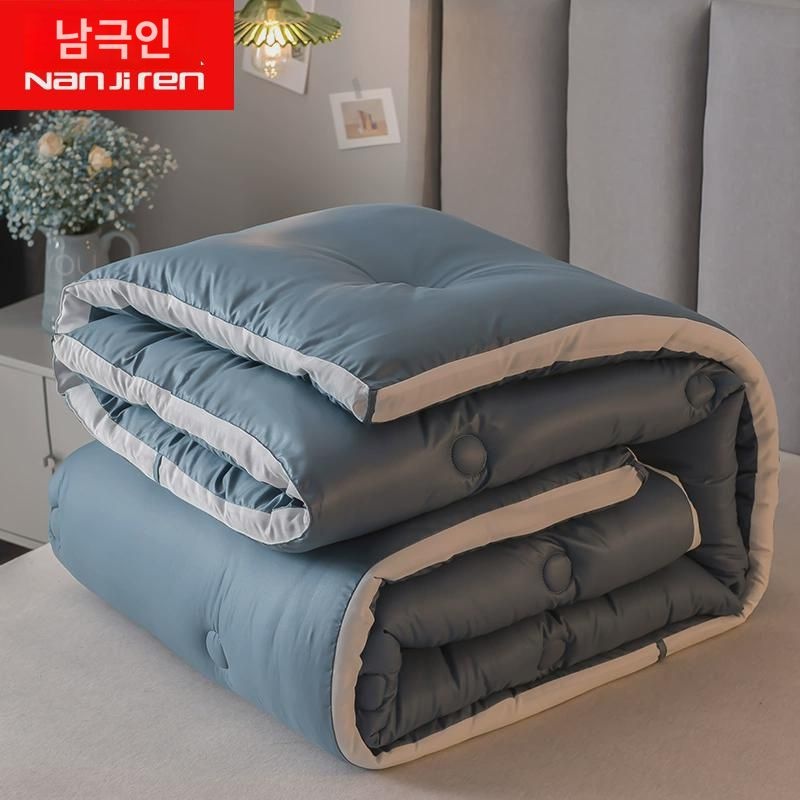 남극인 두꺼운 보온 이불 봄가을 이불 심 학생 기숙사 1인용 에어컨 이불 사계절 통용 : 세미시드