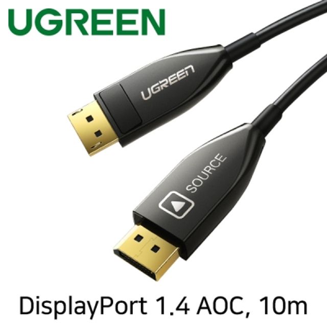 유그린 U-60270 DisplayPort 1.4 Hybrid AOC 케이블 : 다온물산 도소매