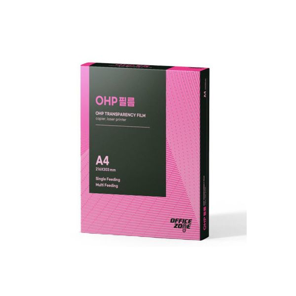 오피스존 OHP 필름 100mic 100매 A4 흑백 복사용 MB : Sale Monster