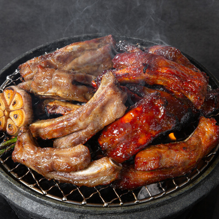 [쿠캣마켓] 원팩쿠캣 쪽갈비 구이 2종 3팩 구성 (오리지널/매콤양념) : 쿠캣