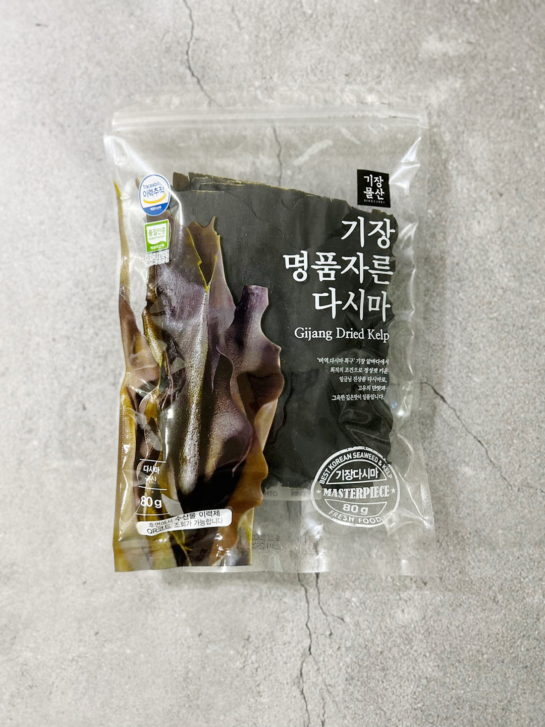 30년 미역 명가 수산물 품질인증 명품 기장다시마 80g : 기장물산