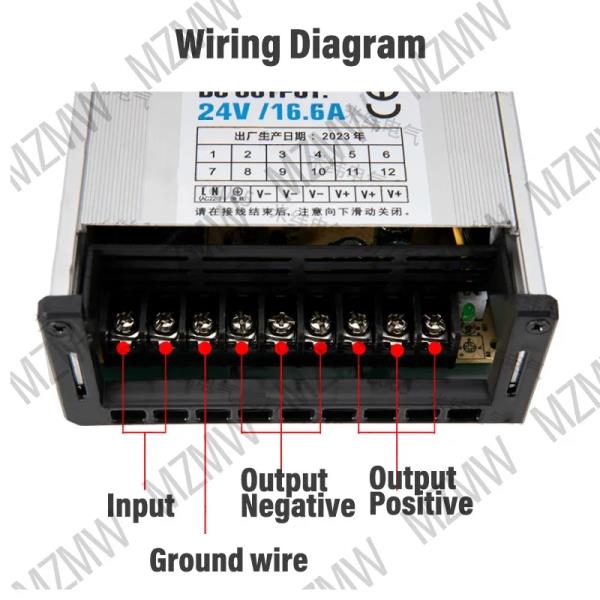 MZMW 방수  전원 공급 장치 실외 SMPS LED 조명 변압기 AC 220V-DC 5V 12V 60W 120W 400W : 스마트 모두다 종합상사