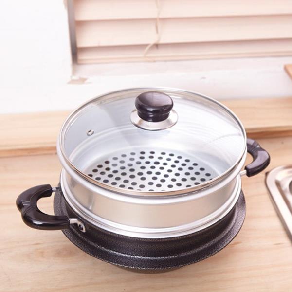 시스제이 시루솥 찜기 22cm 찜기솥 찜솥 가마솥찜기 찜통 : 주방용