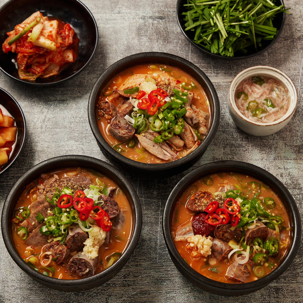 수원 지동시장 밀알왕순대 얼큰순대국 순대국밥 살코기+순대, 860g, 1개 : 인생식탁