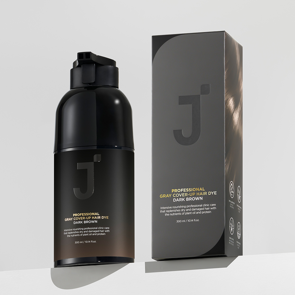 제이숲 프로페셔널 셀프 새치 커버 염색약 저자극 샴푸염색 300ml : 제이숲N