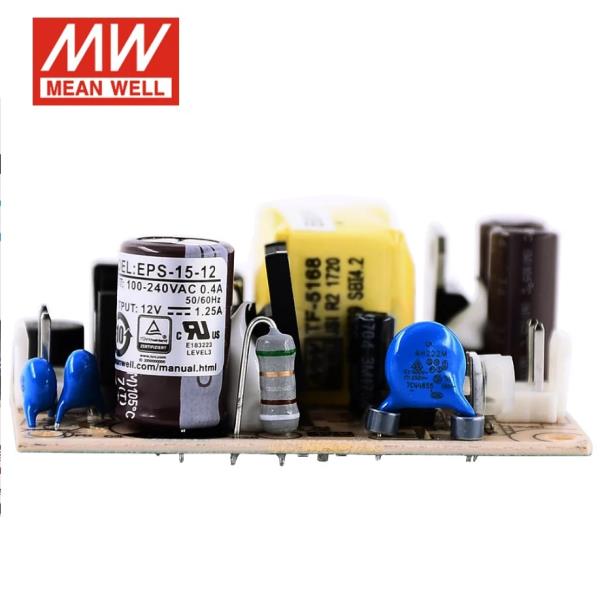 MEAN WELL PCB 타입 단일 출력  전원 공급 장치 EPS-15 시리즈 15W 3.3V 5V 12V 36V 48V : 스마트 모두다 종합상사