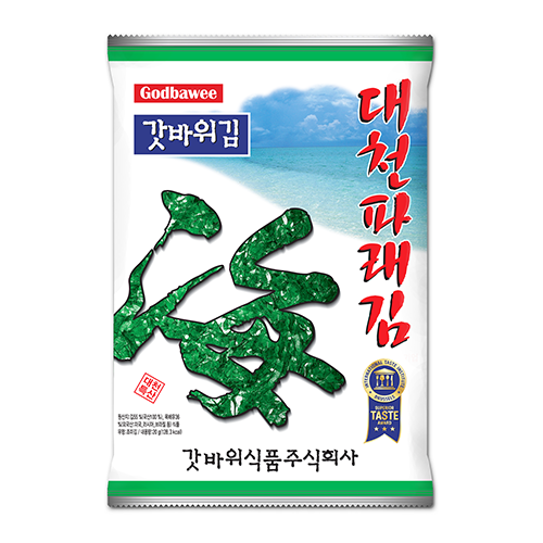 대천김 갓바위식품(주)본사 파래김 20g × 10봉 : 대천갓바위김