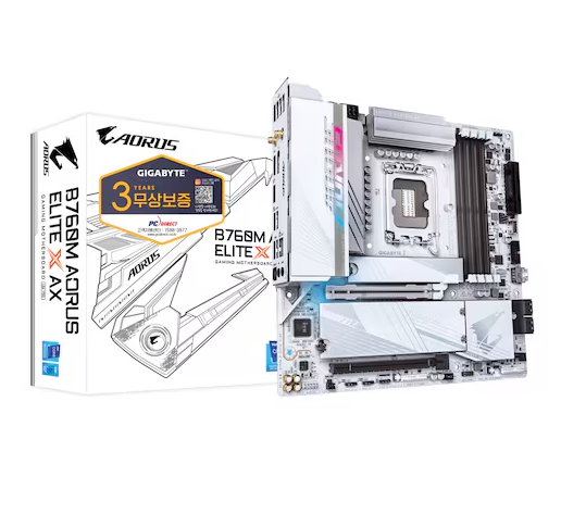 기가바이트 B760M AORUS ELITE X AX 피씨디렉트 : 제일컴퓨터