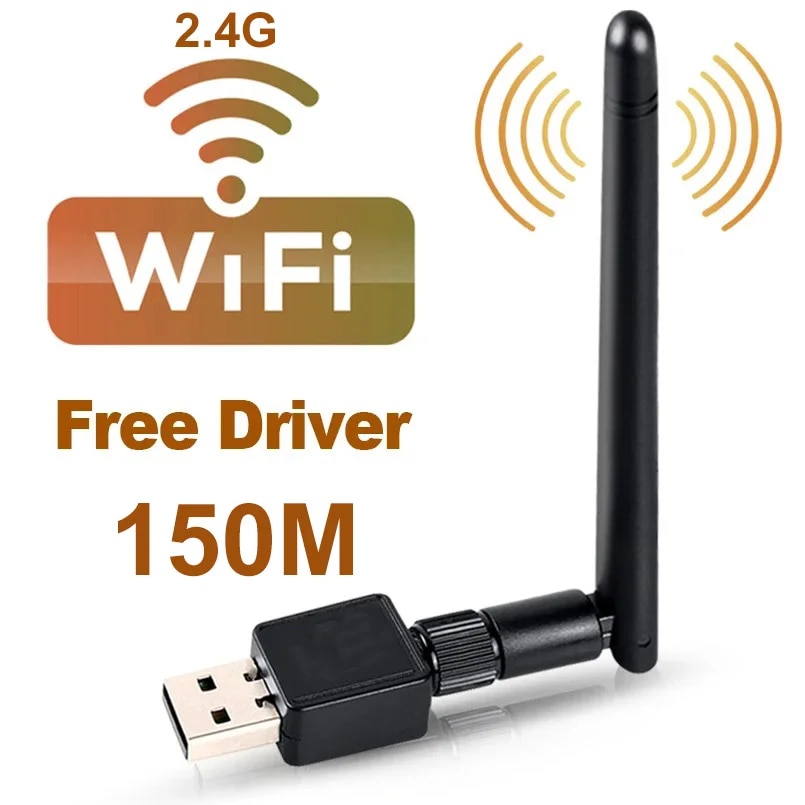 USB 와이파이 어댑터 150Mbps MT7601 미니 네트워크 카드 80211bngac 네트워크 LAN 카드 PC 리시버 와이파이 동글 : 제이에스디글로벌