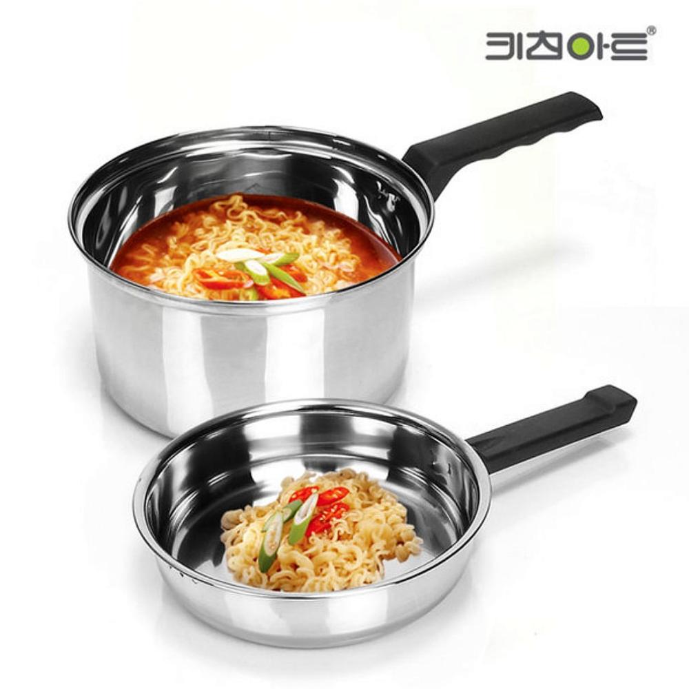 키친아트 냄비 라면 듀얼라면냄비 16cm : 유초이스인샵