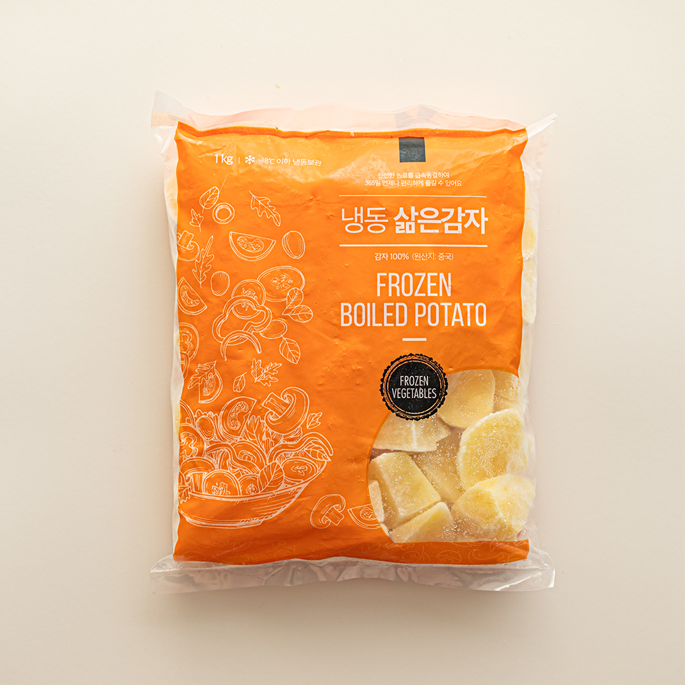 냉동 삶은감자 1kg (3-4cm 조림용) : 글로벌 냉동식품
