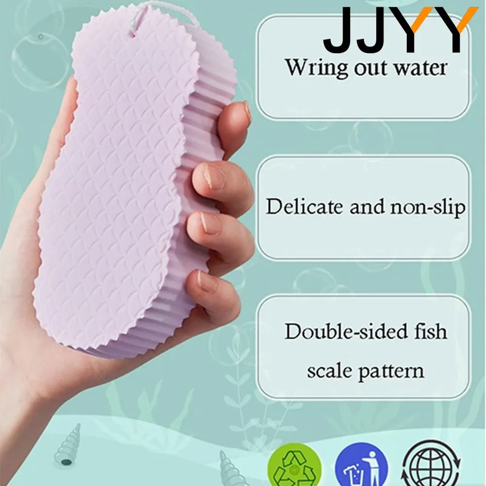 성장조명 식물조명 JJYY 3D 매직 스폰지 목욕 바디 필링 각질 제거 마사지 청소 브러시 1 개 : 오름상상회