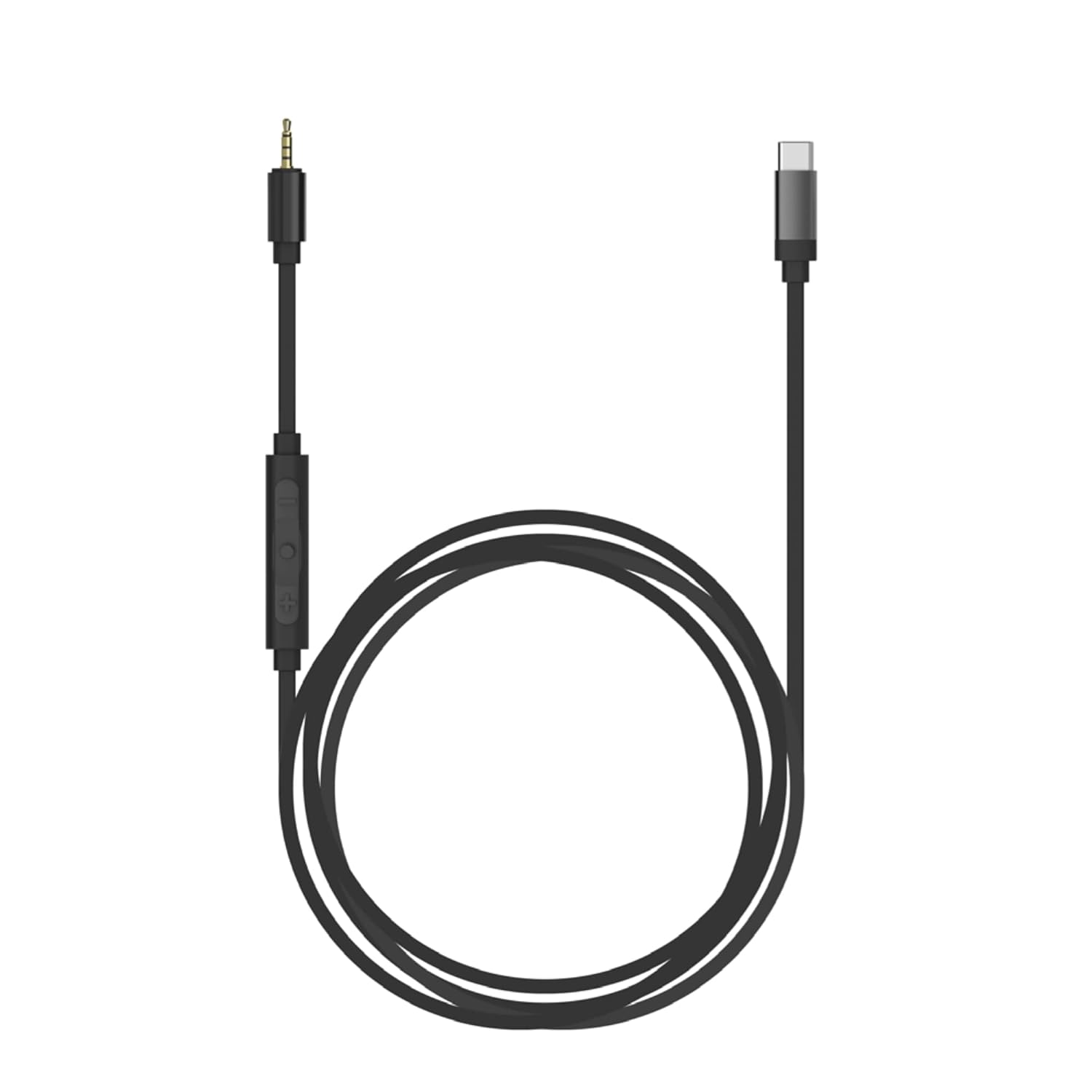 코스 조종사 코드 USBC 케이블 작동 시리즈 시스템 인라인 마이크 및 원격 내장 24비트96kHz DAC 블랙 : 누벨럭스
