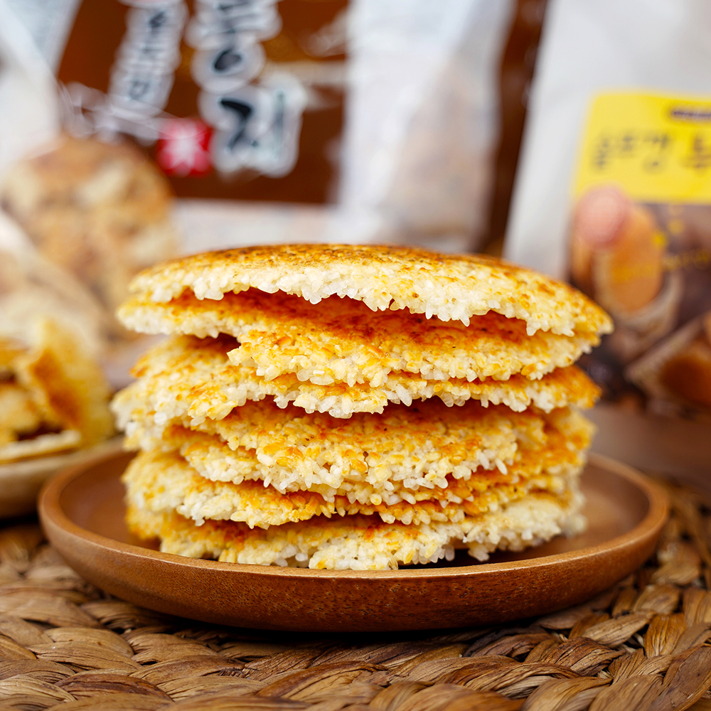 전라도청년 옛날 솥뚜껑 수제 누룽지 1kg+1kg (총 2kg) : 전라도청년