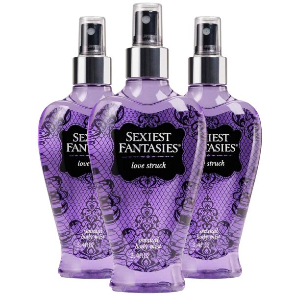 Body Fantasies 향수 3.4 Oz (100ml) 바디 Love Struck Refillable Purse여행용 3Pack 미국내수용 : 잇템컴퍼니랩원