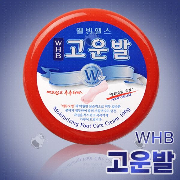 웰빙헬스 WHB 고운발100g 풋크림 꿈치관리 발케어 : 시셔마켓