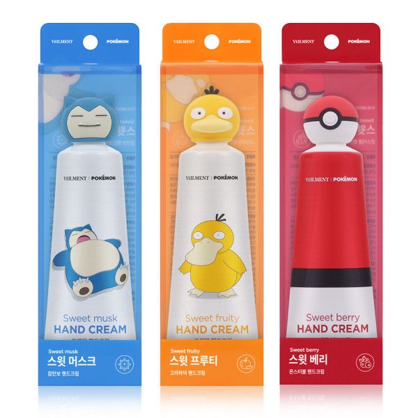 벨먼 포켓몬 피규어 핸드크림 50ml 3개 (잠만보/ 고라파덕/ 몬스터볼) : 시셔마켓