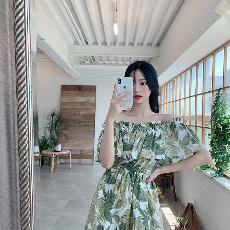 알로하 휴양지 커플 시밀러룩 밴딩 셔링원피스 하와이안셔츠 바캉스 신혼여행 비치웨어 동남아 : 몰디비안
