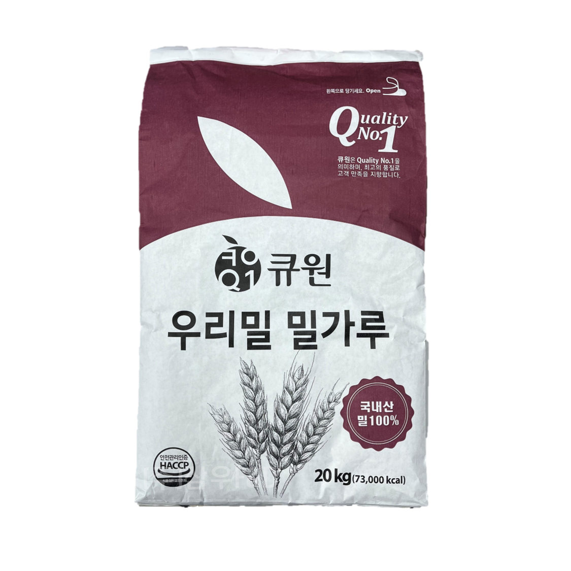 큐원 우리밀 밀가루 20KG 국내산 밀가루 100% 삼양사 : 삼우유통