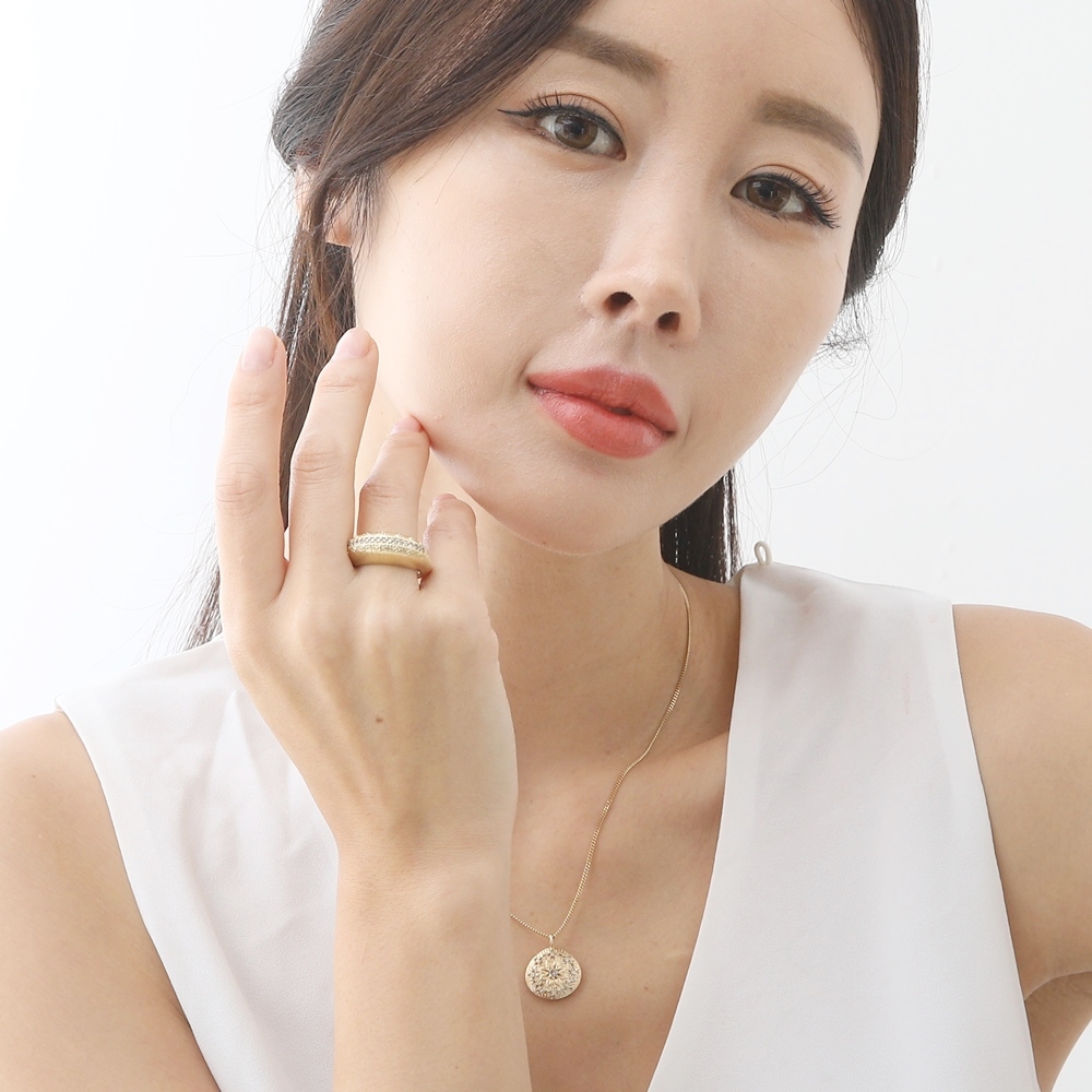 14K 18K 모이사나이트 랩 그로운 다이아 아름다운 에일린 반지 : MU99