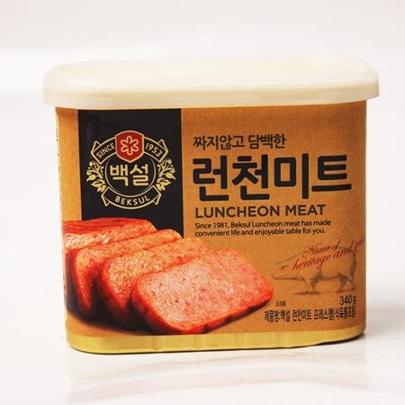 백설 런천미트 CJ 340g 실온 : 식재온