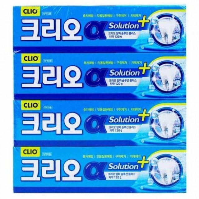 크리오 알파솔루션 플러스 치약 120g / 4입 : 동동가게