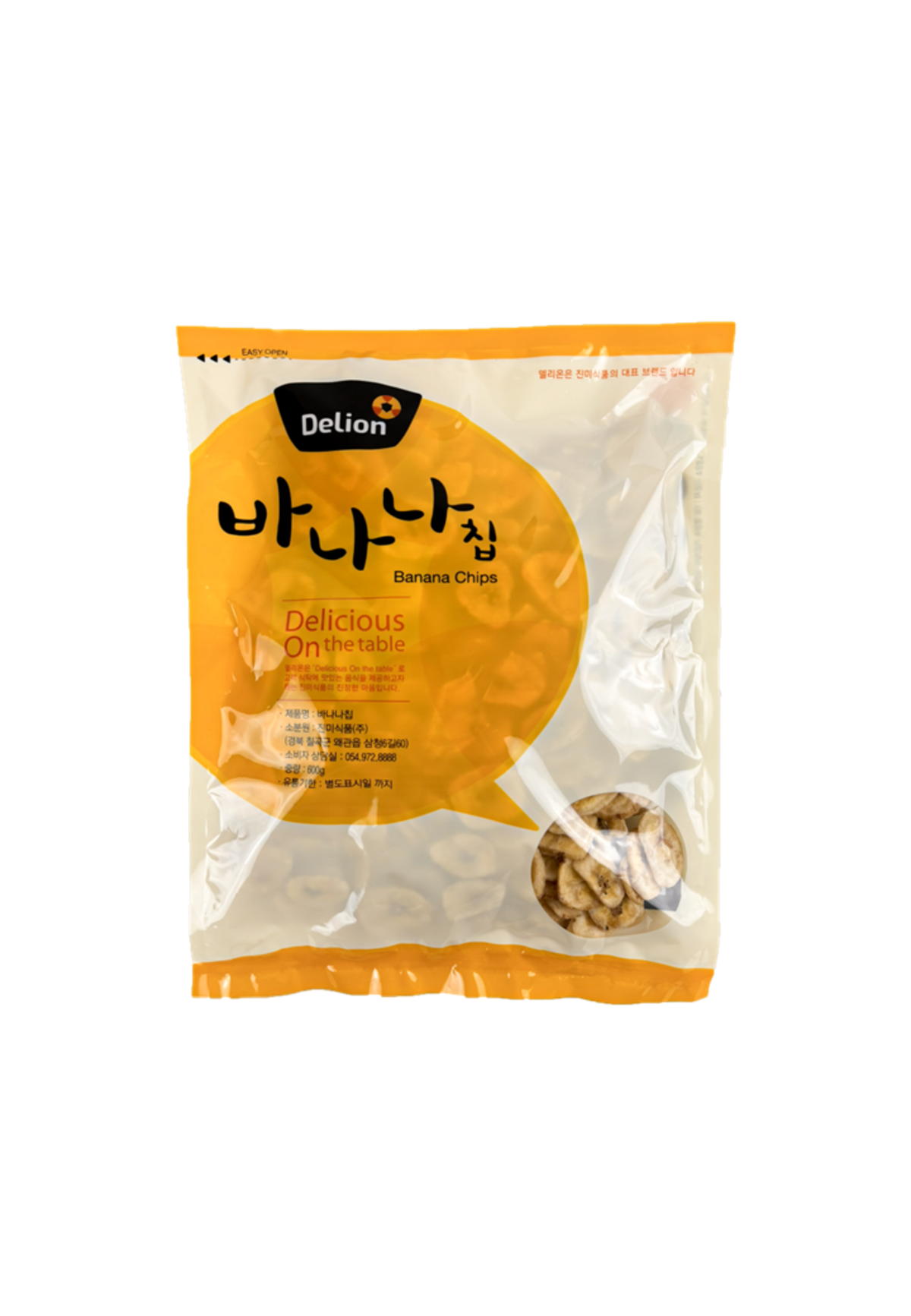 알찬마루 델리온 바나나칩 600g : 그린식품 greenfood