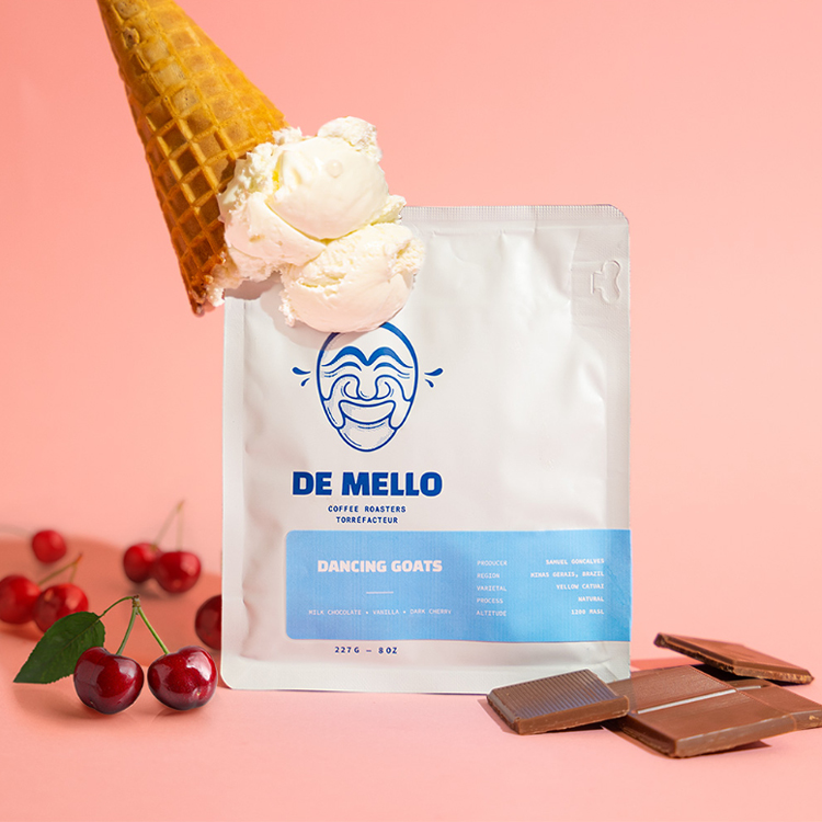 드멜로커피 블렌딩 원두 댄싱고트 227g(8oz) 스페셜티 홀빈 원두납품 : 드멜로커피