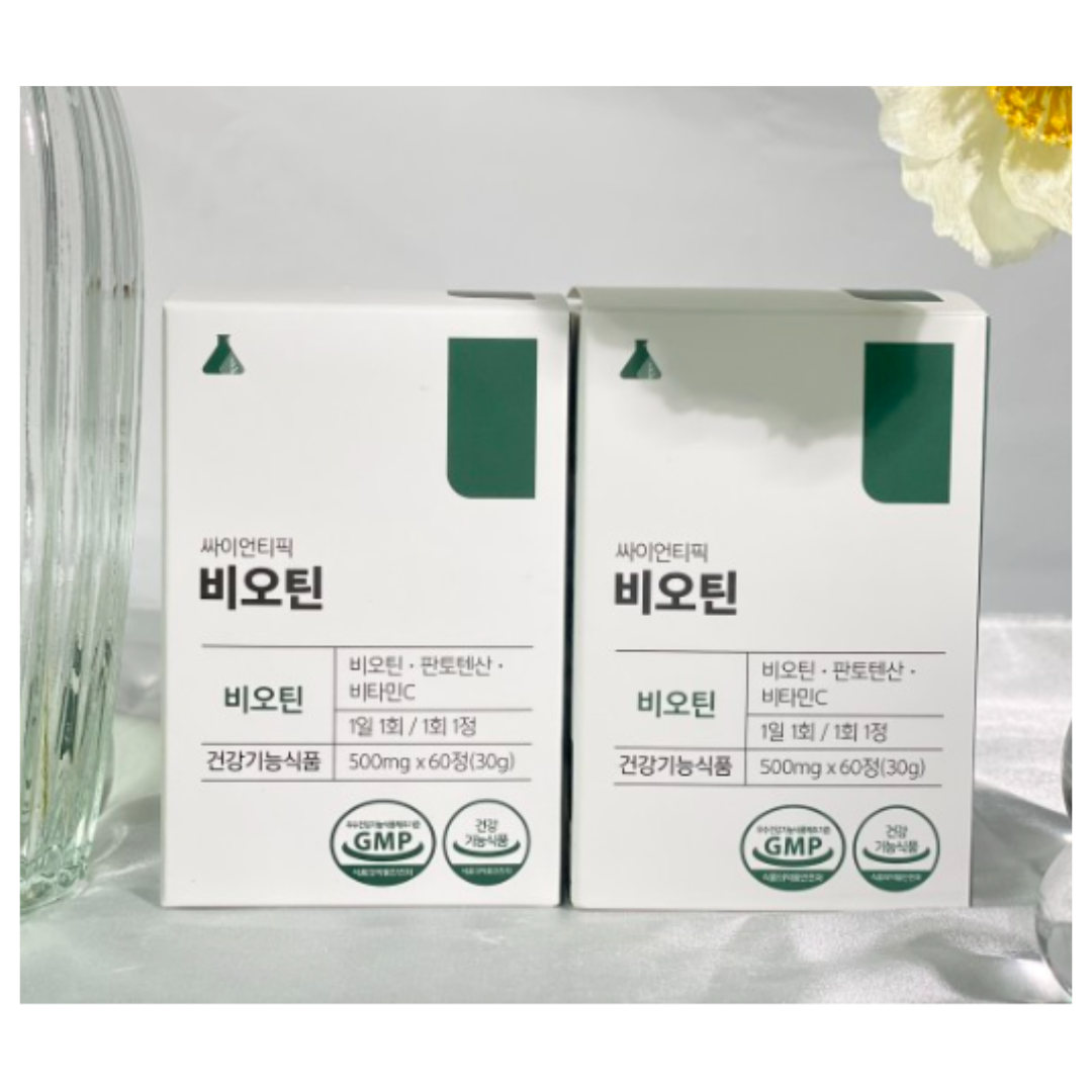 싸이언티픽 비오틴 500mg x 60정 1박스 : 엘제이시티