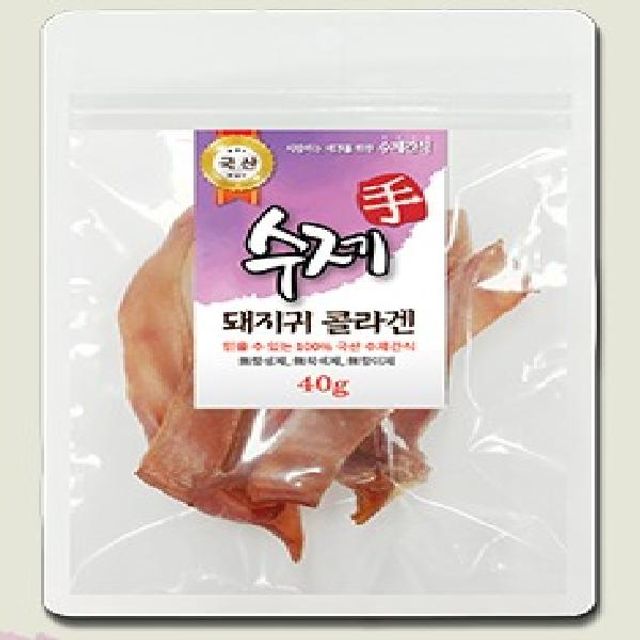 (펫스토리 수제 돼지귀 콜라겐 400g 애견 댕댕이 간식 : 떼다팜