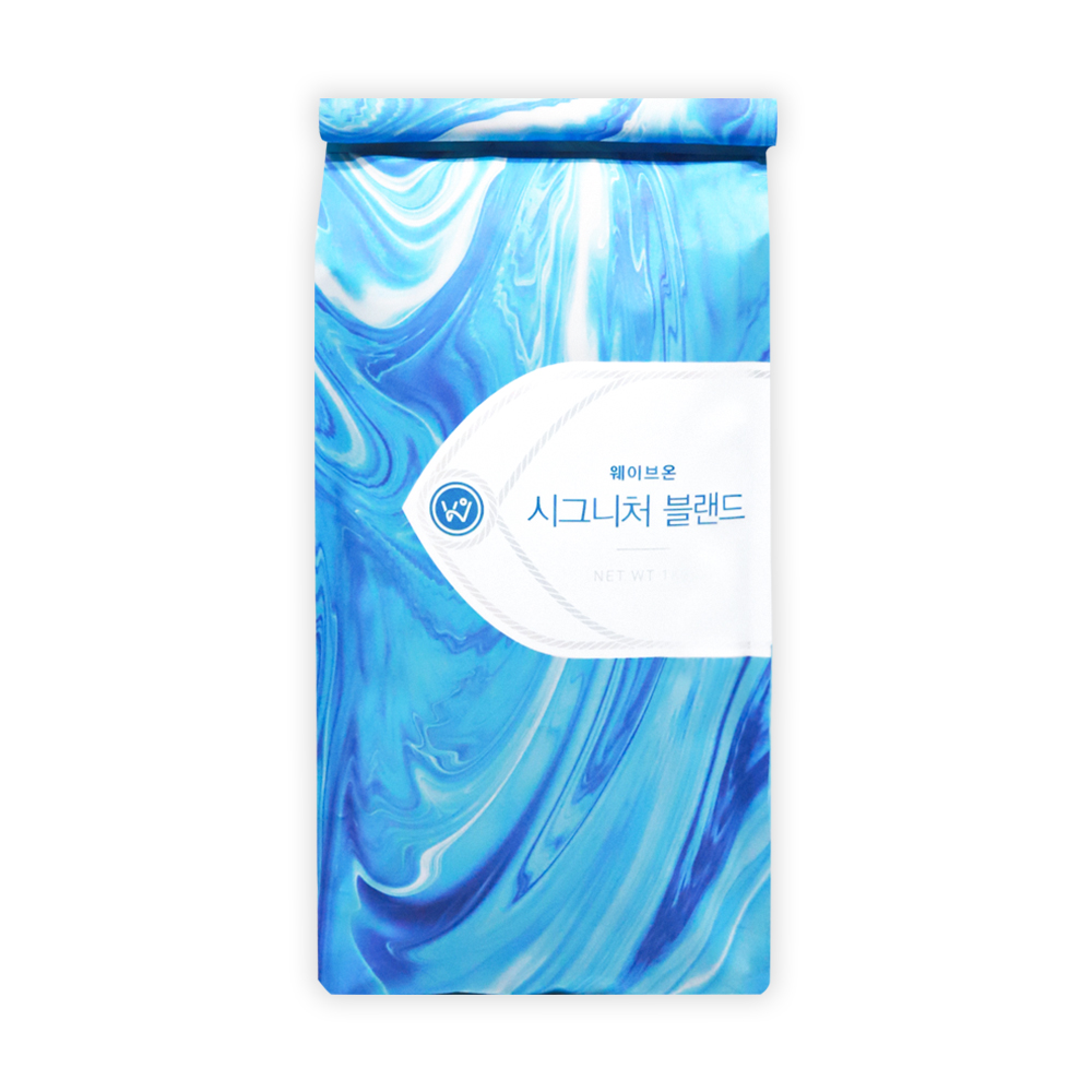 웨이브온 시그니처 블랜드 원두커피 1kg : 웨이브온커피