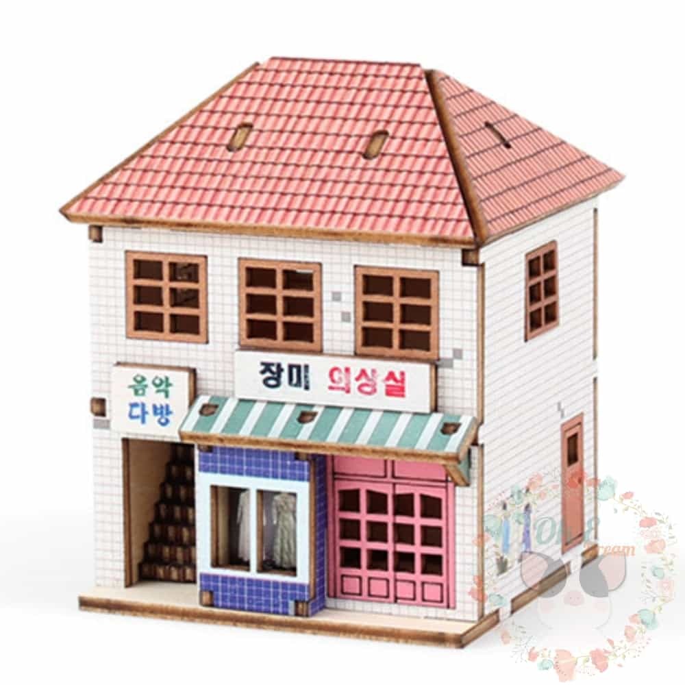 옥이드림 조립 장미의상실 우드키트 조립DIY 입체나무퍼즐 : 옥이드림