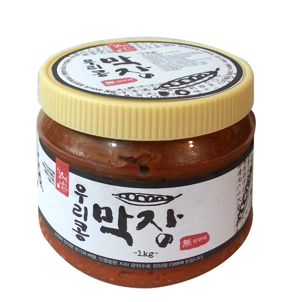 강원도 홍천 큰집농원 전통 된장 막장 고추장 1kg 간장 국내산 무방부제 : 줄스클럽
