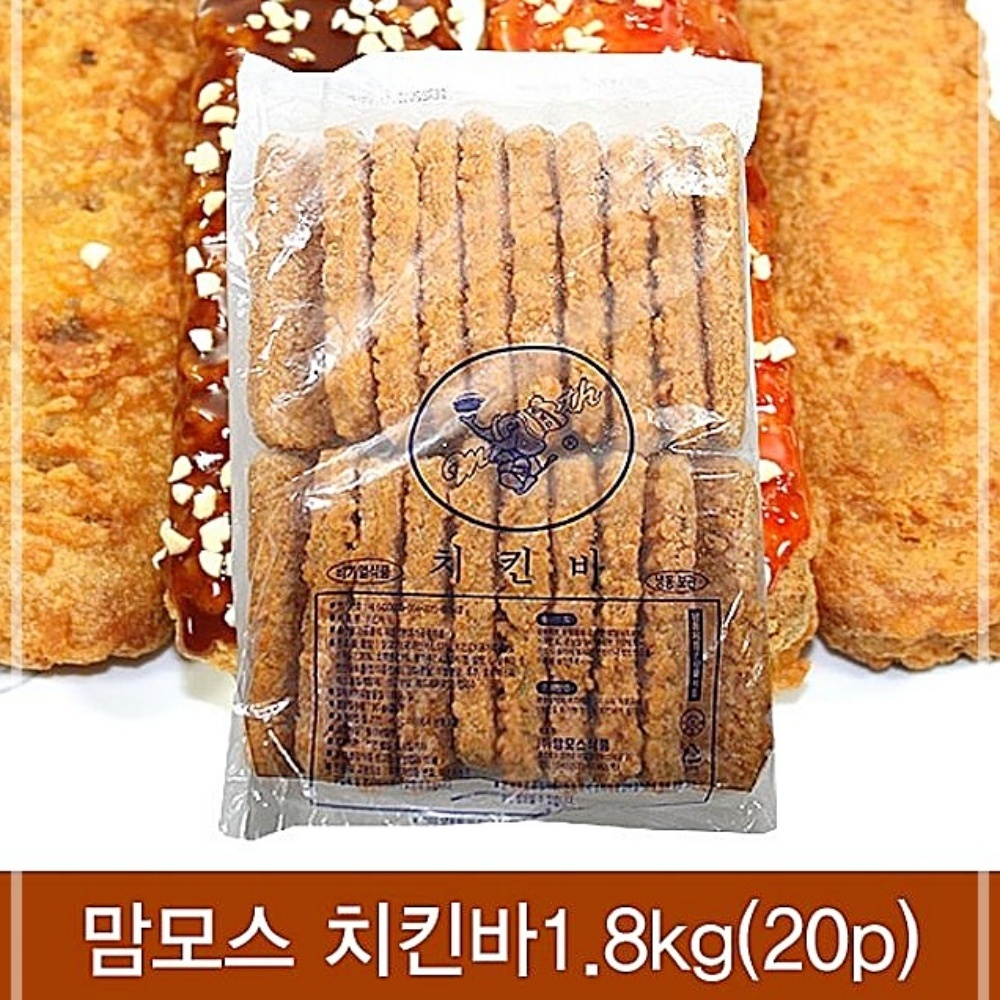 맘모스 치킨바 맘모스치킨바 냉동식품 치킨바1.8kg(20p) 2개 E13W03C120M : 트리플도매