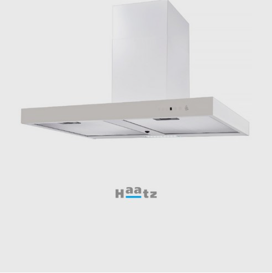 (주) 하츠 주방 레인지 데코 후드 모던스퀘어 화이트 MSH-90WH : 한스빌트인