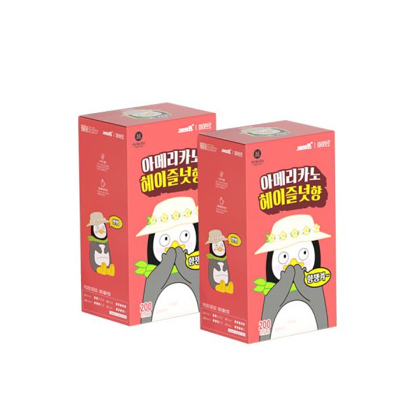 아이브루x펭수 아메리카노 헤이즐넛향 스틱커피 200T + 200T 무료배송 : 유앤킴컴퍼니