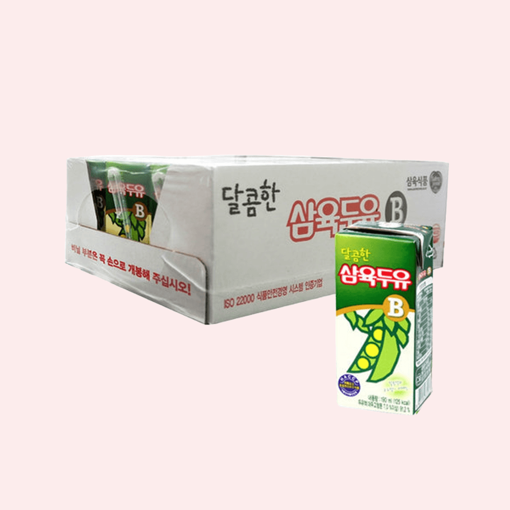 삼육두유 달콤한맛B 190ml X 24팩 건강한 아침대용 간편식 두유 : 라이프 부스터