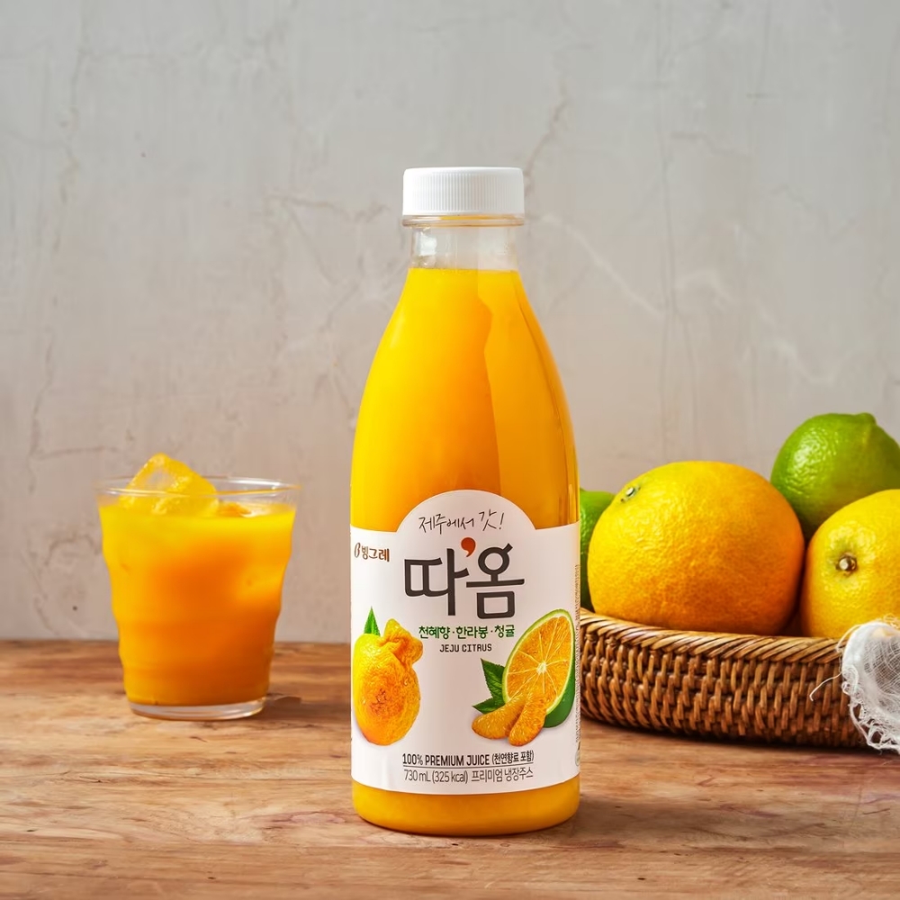 자연에서 갓 따옴 천혜향 한라봉 청귤 730ml (1개) 프리미엄 과일 주스 대량 구매 : 아슈테