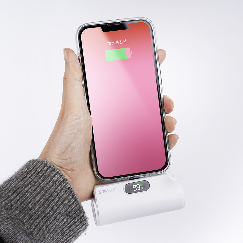 스마텍 보조배터리 갤럭시워치 애플워치 겸용 C타입 5,000mAh PD20W : JK Mobile