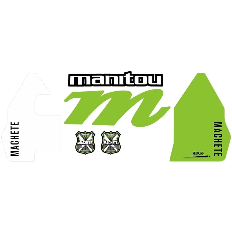Manitou-마체테 포크 스티커, MTB 산악 자전거 자전거 사이클링 데칼용 : 포레스트그린77