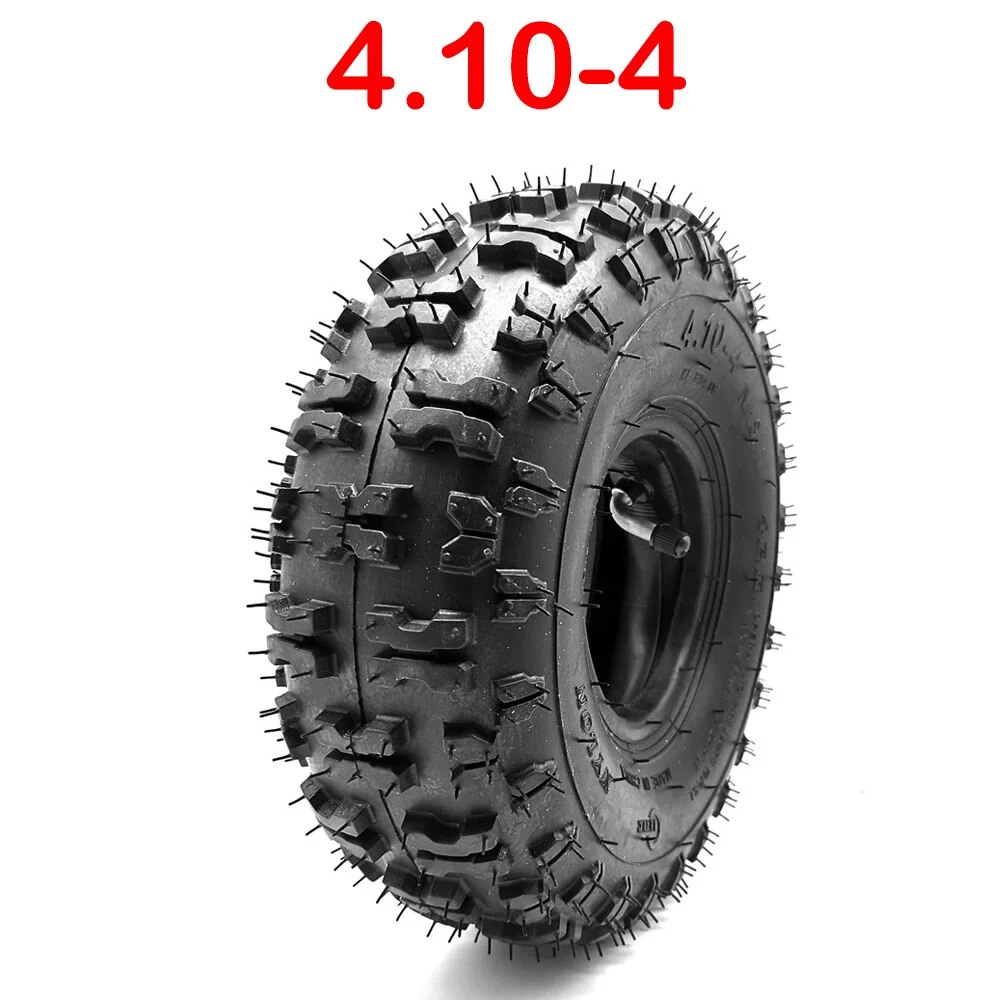 고품질 타이어 4.10/3.50-4 410/350-4 ATV Quad Go Kart 47cc 49cc 4.10-4 타이어 내부 튜브 모든 모델 3.50-4 에 적합 : 포레스트그린77