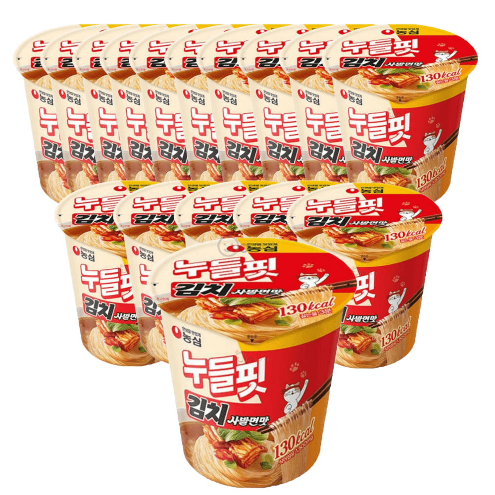 누들핏 김치사발면 김치사발면맛 16컵 다이어트라면 : 하이로지스