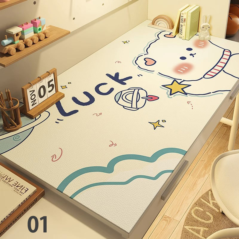 어반유닉스 프리미엄 와이드 논슬립 대형 데스크매트 책상매트 귀여운소녀-40x80cm : Noworry