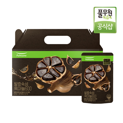 풀무원녹즙 발효숙성 흑마늘600 건강즙 흑마늘즙 80ml x 30포 : 풀무원녹즙 공식스토어