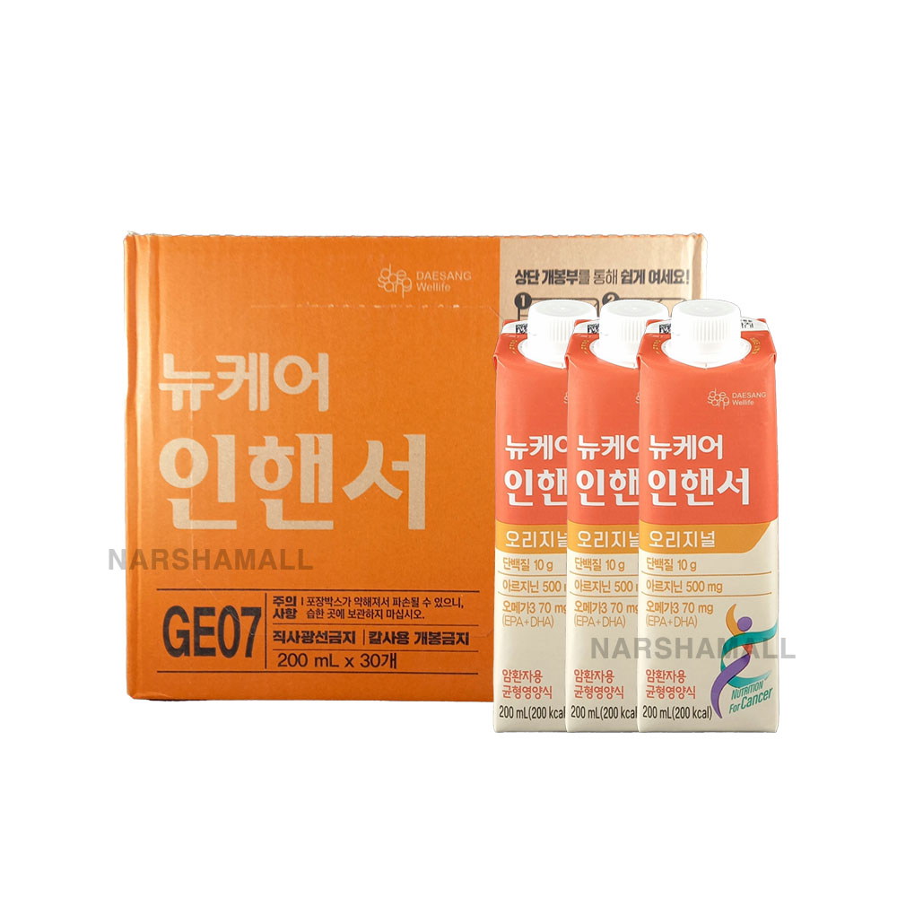 대상웰라이프 뉴케어 인핸서 200ml x 30팩 : 주식회사 나르샤