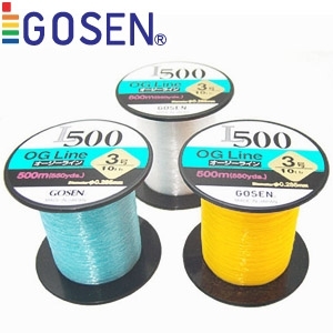 나일론 낚시줄 고센 OG 라인 500M 대용량 블루 원투낚시 : 던지자피싱