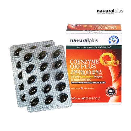내츄럴플러스 코엔자임Q10 플러스 500mg 60캡슐 (2개월분) : MG올샵