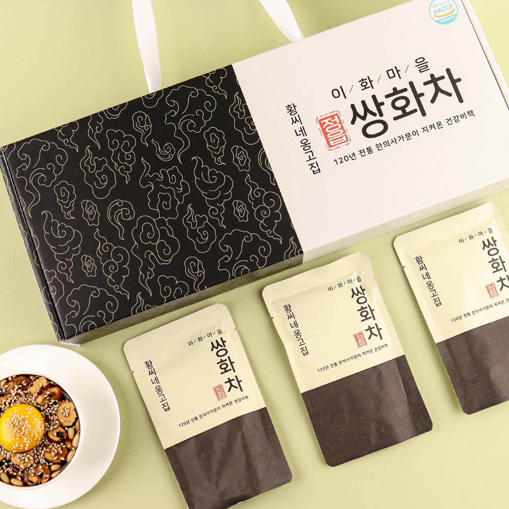 이화마을 정읍 쌍화차 한방차 무설탕 진한쌍화차 100ml 20개 : 황씨네 옹고집